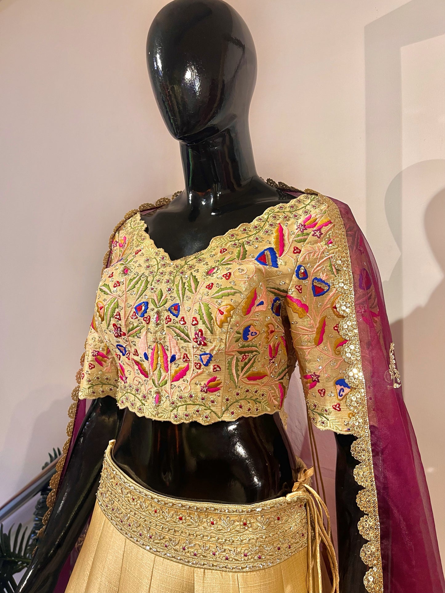 Gold Embroidered Classic Lehenga
