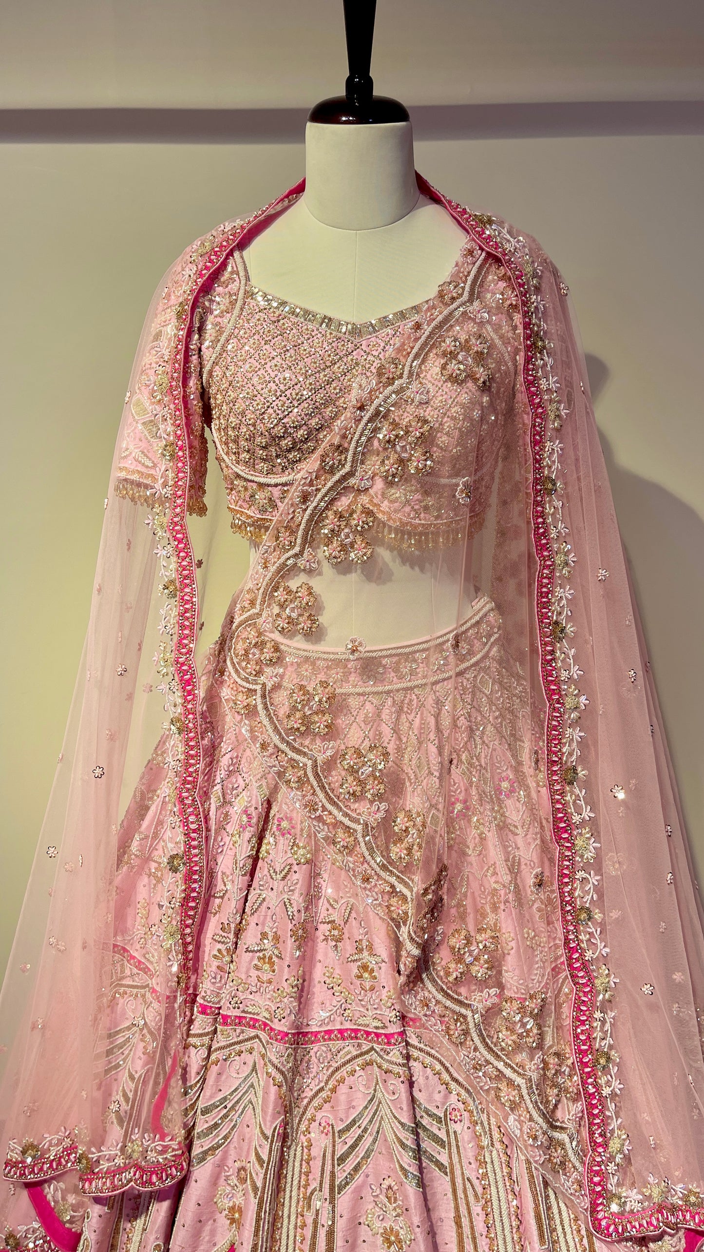 Pink Rose Bridal Lehenga